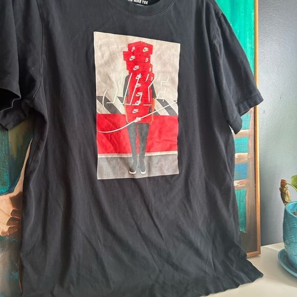 NIKE Pile of Boxes & Collector Holding Shoe Boxes Size L - Picture 8 of 16